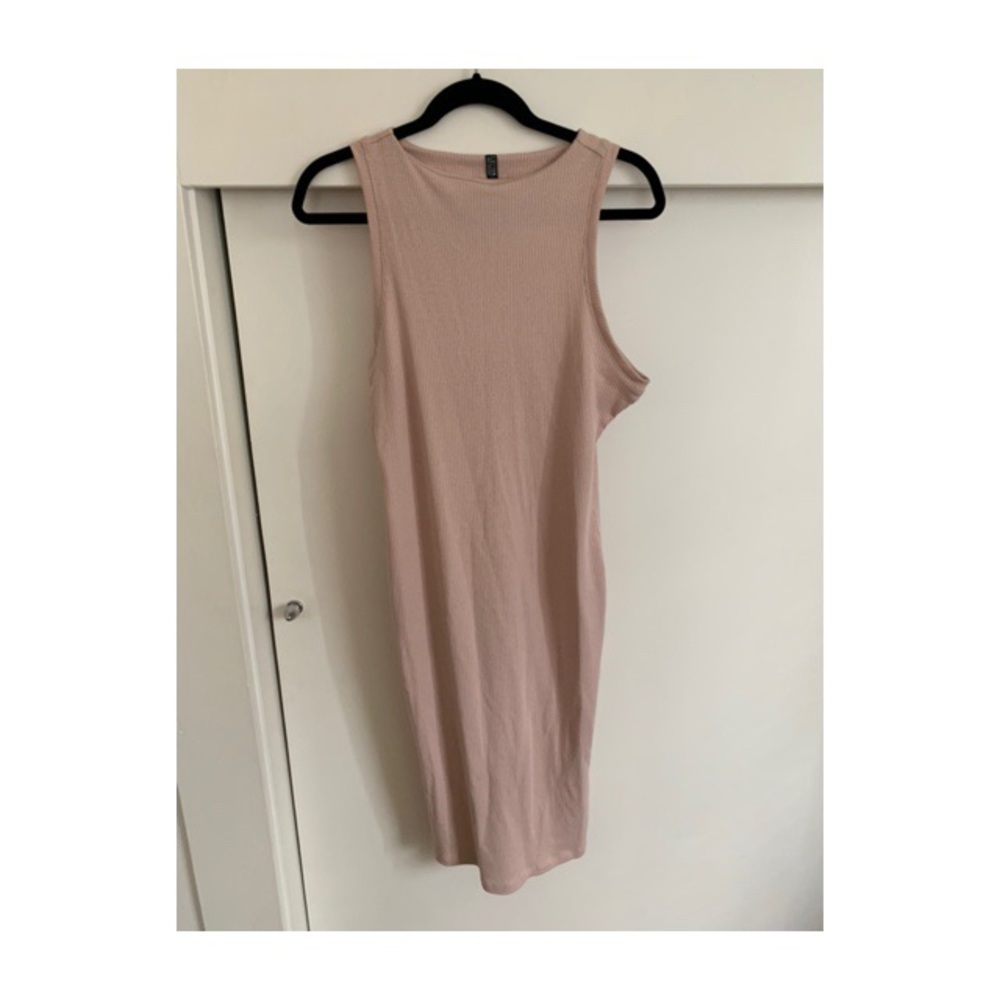Dusty Rose Midi Bandeau Dress